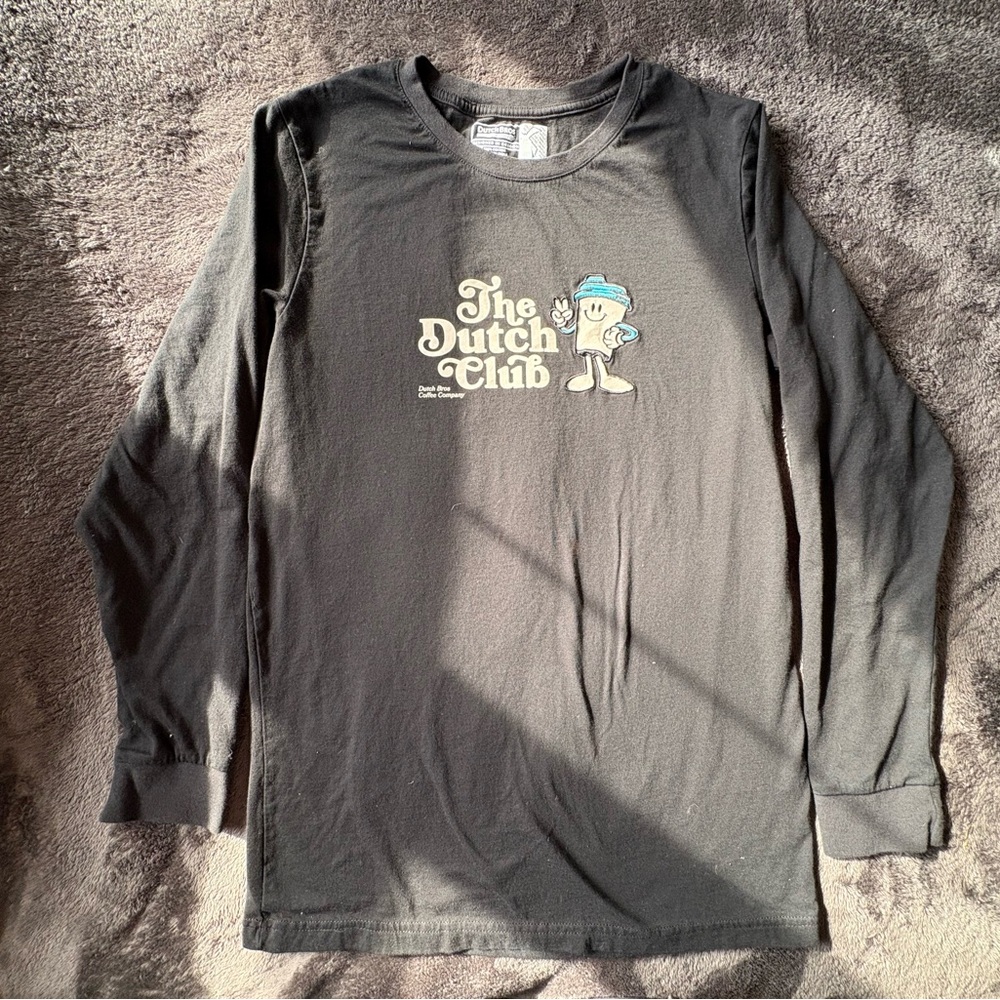Dutch Bros Black Long Sleeve Tee with Graphic